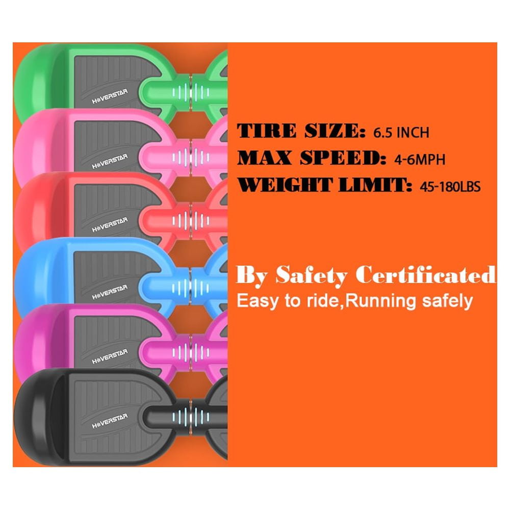 Hoverboard 6.5" Listed Two-Wheel Self Balancing Electric Scooter with LED Light Pink