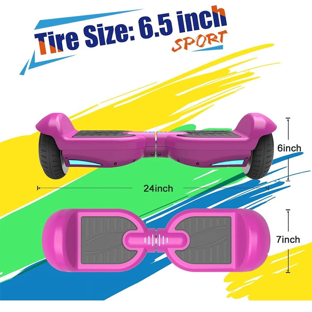 Electric Hoverboard with New Version Bluetooth Hover Board, Chrome and Design Color Self-Balance Electric Scooter