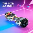 Hoverboard for Kids with 9 mph Max Speed, Tcdjtc Electric Scooters with LED Lights & Bluetooth Speakers, All Terrain Hoverboard for Adults, Off Road Hoverboard with UL2272 Certified