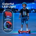 Tcdjtc Self-Balance Scooter for Kids, Electric Scooter with Bluetooth Speakers, Hover Off Road Board Electric Scooter with LED Lights & 400W Motor, Kids Scooter with 9MPH Max Speed