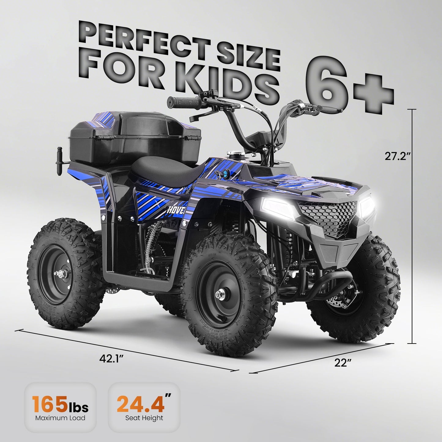 Pescroa 40CC 4-Stroke Ride-On, Gas Ride-On, Gas Ride-On with 15.5 MPH Max Speed, Dual Spring Suspension, Ride-On with 25 Miles Max Range