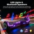 Tcdjtc Hover Self-Balance Scooter for Kids Board, Off Road Electric Scooter with LED Lights & 400W Motor, Electric Scooter with Bluetooth Speakers, Kids Scooter with 9MPH Max Speed