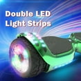 Off Road Electric Scooter with LED Lights & 400W Motor, Tcdjtc Self-Balance Scooter for Kids, Electric Scooter with Bluetooth Speakers, Kids Scooter with 9MPH Max Speed, All Terrain Scooter