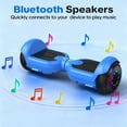 Tcdjtc Self-Balance Scooter for Kids, Electric Scooter with Bluetooth Speakers, Hover Off Road Board Electric Scooter with LED Lights & 400W Motor, Kids Scooter with 9MPH Max Speed