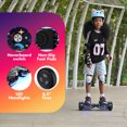 Electric Scooter with Bluetooth Speakers, Hover Off Road Board Electric Scooter with LED Lights & 400W Motor, Kids Scooter with 9MPH Max Speed, Tcdjtc Self-Balance Scooter for Kids