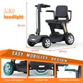 Tcdjtc Mobility Scooter for Seniors, Motorized Scooter for Adults with 300 LBS Capacity