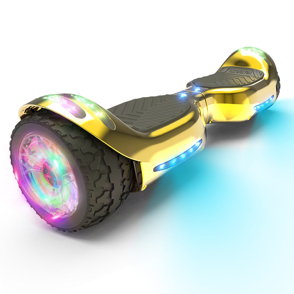 MOSTA All Terrain Self-Balance Scoote ,Electric Scooter Board for Kids & Adults with Bluetooth and Led Lights,6.5 inch,165 lbs capacity Perfect Gift