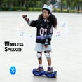Electric Scooter with Bluetooth Speakers, Tcdjtc Self-Balance Scooter for Kids, Hover Off Road Board Electric Scooter with LED Lights & 400W Motor, Kids Scooter with 9MPH Max Speed