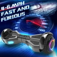 Tcdjtc Hoverboard with Bluetooth and Led Lights, Balance Board for Kids, Kids Outdoor Toys with 9 Mph Max Speed, All Terrain Hoverboard with UL 2272 Safety Standard