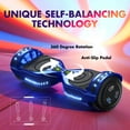 Hover Off Road Board Electric Scooter with LED Lights & 400W Motor, Kids Scooter with 9MPH Max Speed, Electric Scooter with Bluetooth Speakers, Tcdjtc Self-Balance Scooter for Kids