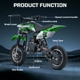 49cc Dirt Bike for Kids, Tcdjtc Gas Dirt Bike with 27 Miles Max Range, Kids Dirt Bike with 18 MPH Max Speed, Gas Powered Dirt Bike with 132 LBS Capacity, Mini Motorcycles for Kids, Gas Mini Bike