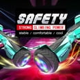 Off Road Electric Scooter with LED Lights & 400W Motor, Tcdjtc Hover Self-Balance Scooter for Kids Board, Electric Scooter with Bluetooth Speakers, Kids Scooter with 9MPH Max Speed, All Terrain