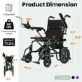 Foldable Electric Wheelchairs for Adults, Tcdjtc Power Wheelchair with 15 Miles Travel Range, Motorized Wheelchairs for Seniors, Light Weight Wheelchairs Foldable for Senior Support 397 lbs