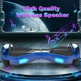 Tcdjtc Hoverboard with Bluetooth and Led Lights, Balance Board for Kids, Kids Outdoor Toys with 9 Mph Max Speed, All Terrain Hoverboard with UL 2272 Safety Standard