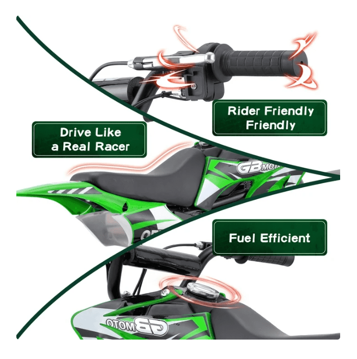 Aoemoe DB1 Gasoline 50CC Dirt Bike, GREEN