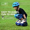 Hover Off Road Board Electric Scooter with LED Lights & 400W Motor, Kids Scooter with 9MPH Max Speed, Electric Scooter with Bluetooth Speakers, Tcdjtc Self-Balance Scooter for Kids