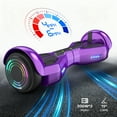 Off Road Hoverboards with Bluetooth, Tcdjtc Self Balancing Scooter with LED Lights, 6.5" Tires