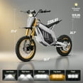 Tcdjc Electric Dirt Bike for Teens Adults, 3000W Electric Bike for Adults, Electric Motorcycle for Adults, 50 Miles Max Range, E Bikes for Adults Electric, Adult Dirt Bike with 37 MPH Max Speed