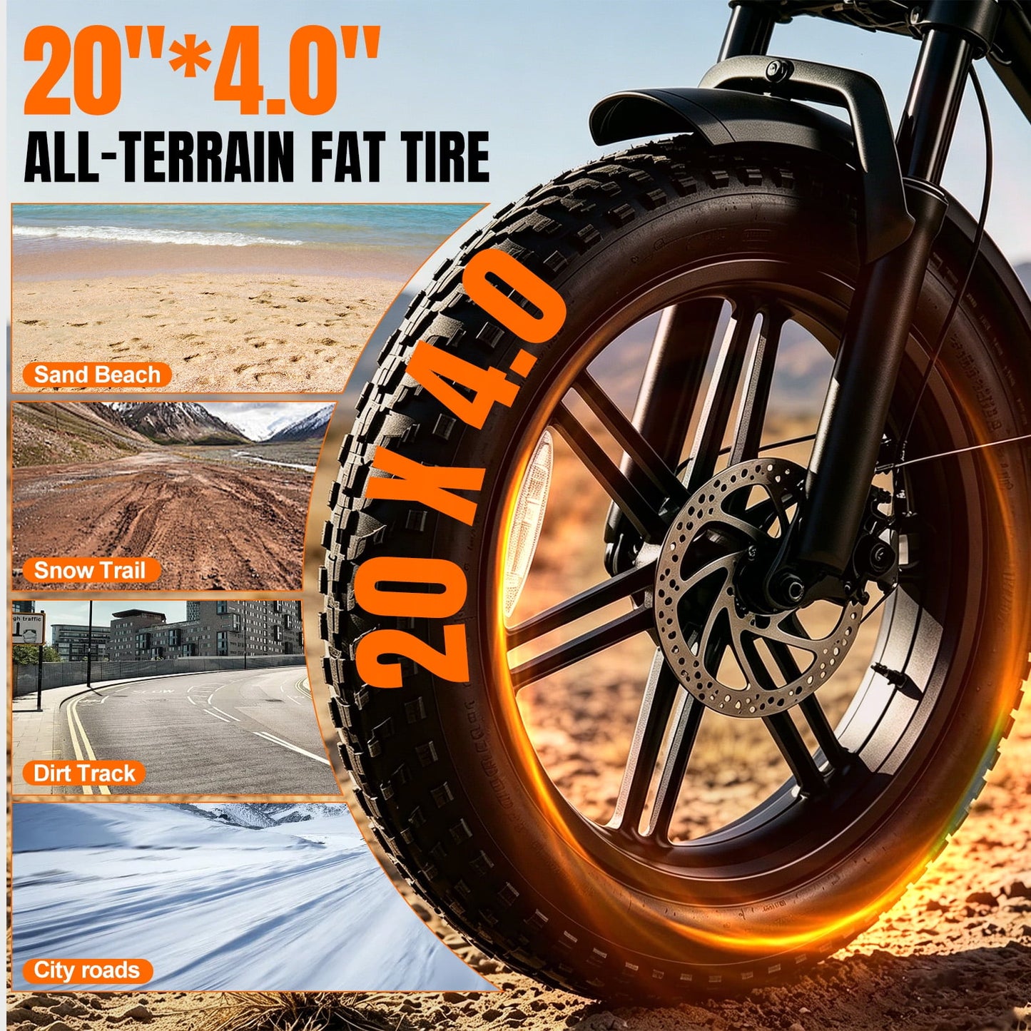 Arshin 20“Fat Tire Electric Bike for Adults,Off-Road Ebike,1500W Peak Motor,28 MPH Max Speed,7-Speed,48V 15Ah Battery,UL2849 Certified,Ages 16+ (Black)