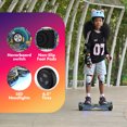 Electric Scooter with Bluetooth Speakers, Hover Off Road Board Electric Scooter with LED Lights & 400W Motor, Kids Scooter with 9MPH Max Speed, Tcdjtc Self-Balance Scooter for Kids
