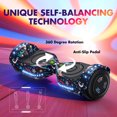 Electric Scooter with Bluetooth Speakers, Hover Off Road Board Electric Scooter with LED Lights & 400W Motor, Kids Scooter with 9MPH Max Speed, Tcdjtc Self-Balance Scooter for Kids