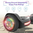 Hover Off Road Board Electric Scooter with LED Lights & 400W Motor, Kids Scooter with 9MPH Max Speed, Electric Scooter with Bluetooth Speakers, Tcdjtc Self-Balance Scooter for Kids