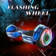 Hoverboard for Kids with 9 mph Max Speed, Tcdjtc Electric Scooters with LED Lights & Bluetooth Speakers, All Terrain Hoverboard for Adults, Off Road Hoverboard with UL2272 Certified
