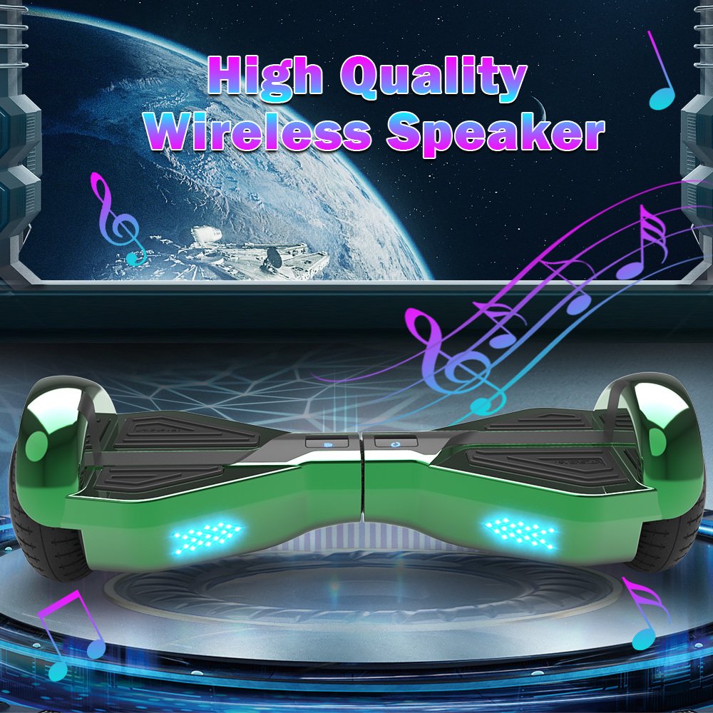 MOSTA All Terrain Self-Balance Scoote ,Electric Scooter Board for Kids & Adults with Bluetooth and Led Lights,6.5 inch,165 lbs capacity Perfect Gift