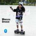 Electric Scooter with Bluetooth Speakers, Tcdjtc Self-Balance Scooter for Kids, Hover Off Road Board Electric Scooter with LED Lights & 400W Motor, Kids Scooter with 9MPH Max Speed