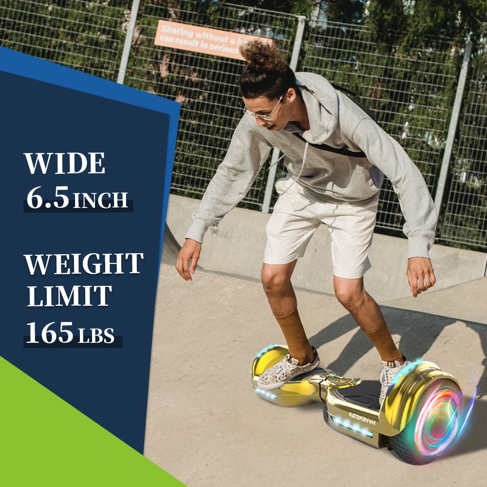 Mosta Hover Electric Scooter Board for Kids & Adults, 9 mph & 9 Miles All Terrain Self-Balance Scooter with Bluetooth and Led Lights,6.5 inch,165 lbs capacity,LED Light,Perfect Gift