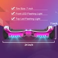 Off Road Electric Scooter with LED Lights & 400W Motor, Tcdjtc Self-Balance Scooter for Kids, Electric Scooter with Bluetooth Speakers, Kids Scooter with 9MPH Max Speed, All Terrain Scooter
