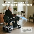 Arshin Mobility Scooter,4 Wheel Mobility Scooter for Adults,Senior, Electric Powered Chargeable Device for Travel,Silver