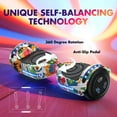 Tcdjtc Hoverboard with Bluetooth and Led Lights, Balance Board for Kids, Kids Outdoor Toys with 9 Mph Max Speed, All Terrain Hoverboard with UL 2272 Safety Standard