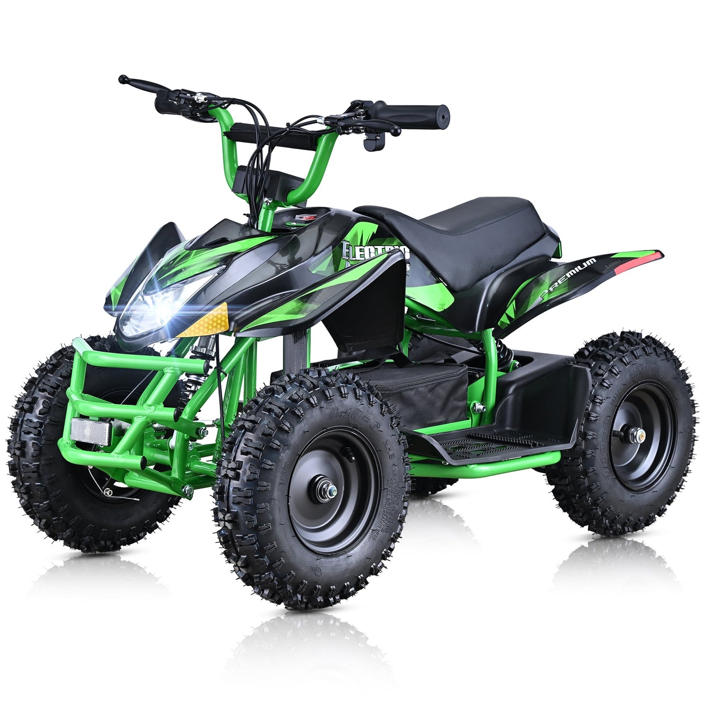 QEASET 500W Sport Ride – 15 mph Speed, 36V Battery, 45–60 Min Run Time, Green