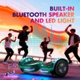 Tcdjtc Hoverboard with Bluetooth and Led Lights, Balance Board for Kids, Kids Outdoor Toys with 9 Mph Max Speed, All Terrain Hoverboard with UL 2272 Safety Standard