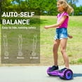 Off Road Hoverboards with Bluetooth, Tcdjtc Self Balancing Scooter with LED Lights, 6.5" Tires