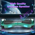 Tcdjtc Hover Self-Balance Scooter for Kids Board, Off Road Electric Scooter with LED Lights & 400W Motor, Electric Scooter with Bluetooth Speakers, Kids Scooter with 9MPH Max Speed