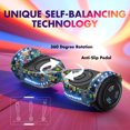 Electric Scooter with Bluetooth Speakers, Hover Off Road Board Electric Scooter with LED Lights & 400W Motor, Kids Scooter with 9MPH Max Speed, Tcdjtc Self-Balance Scooter for Kids