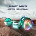 Electric Scooter with Bluetooth Speakers, Tcdjtc Self-Balance Scooter for Kids, Hover Off Road Board Electric Scooter with LED Lights & 400W Motor, Kids Scooter with 9MPH Max Speed