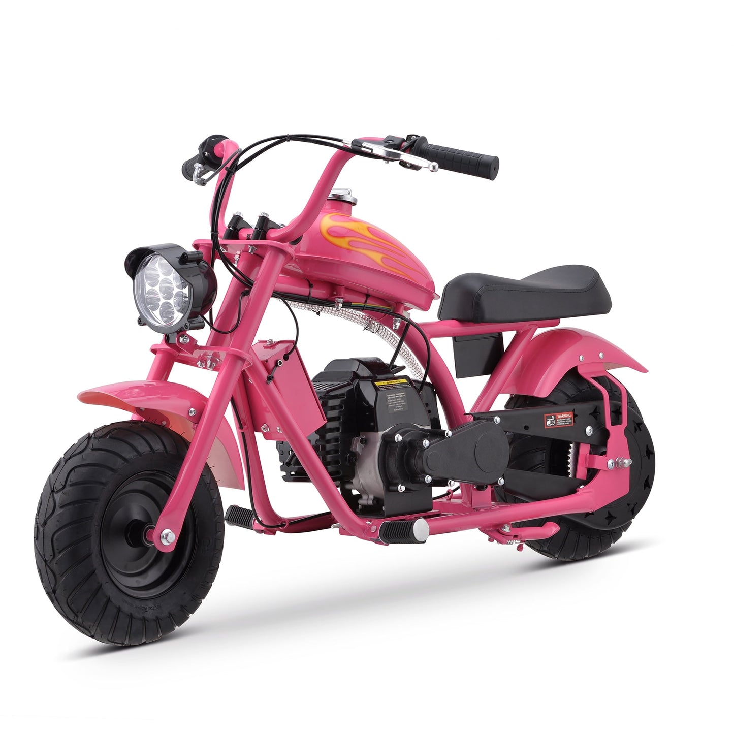 Aoemoe Gas Mini Chopper Bike, DB004 Model 49.4 CC 2-Stroke Powered Mini Bike, Pink