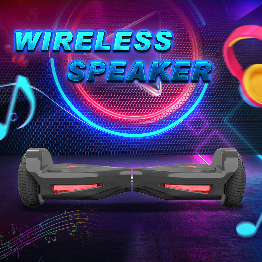 Kids Scooter with 9MPH Max Speed, Electric Scooter with Bluetooth Speakers, Tcdjtc Self-Balance Scooter for Kids, Hover Off Road Board Electric Scooter with LED Lights & 400W Motor