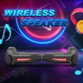 Hover Off Road Board Electric Scooter with LED Lights & 400W Motor, Kids Scooter with 9MPH Max Speed, Electric Scooter with Bluetooth Speakers, Tcdjtc Self-Balance Scooter for Kids