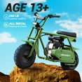 Tcdjtc 99cc Gas Powered Mini Dirt Bike, 21MPH Off-Road Motorcycle for Kids and Adults, Dual Disc Brakes, Rear Suspension, As Gifts for Kids, Halloween Gift, Christmas Gift