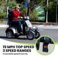 Tcdjtc 4 Wheel Mobility Scooters for Seniors, Adult Scooter with 800W Motor, Motorized Scooter for Adults, Heavy Duty Electric Scooter with 500 lb Capacity, 31 Miles Long Range, Instructions Included