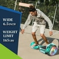 Tcdjtc 6.5" Self Balancing Scooter Hover Board with 9 Miles Max Range & LED Headlights