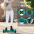 Off Road Electric Scooter with LED Lights & 400W Motor, Tcdjtc Self-Balance Scooter for Kids, Electric Scooter with Bluetooth Speakers, Kids Scooter with 9MPH Max Speed, All Terrain Scooter