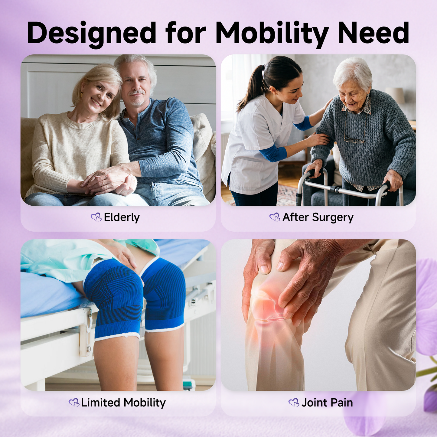 LiltJan Foldable Mobility Scooter for Adults Elderly– Mobility Scooter for Seniors 4-Wheel Portable Motorized Scooter with 300 lbs Capacity with 15 Miles Range