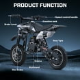 49cc Dirt Bike for Kids, Tcdjtc Gas Dirt Bike with 27 Miles Max Range, Kids Dirt Bike with 18 MPH Max Speed, Gas Powered Dirt Bike with 132 LBS Capacity, Mini Motorcycles for Kids, Gas Mini Bike