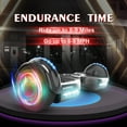 Tcdjtc Hoverboard with Bluetooth and Led Lights, Balance Board for Kids, Kids Outdoor Toys with 9 Mph Max Speed, All Terrain Hoverboard with UL 2272 Safety Standard