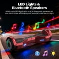 Tcdjtc Hover Self-Balance Scooter for Kids Board, Off Road Electric Scooter with LED Lights & 400W Motor, Electric Scooter with Bluetooth Speakers, Kids Scooter with 9MPH Max Speed